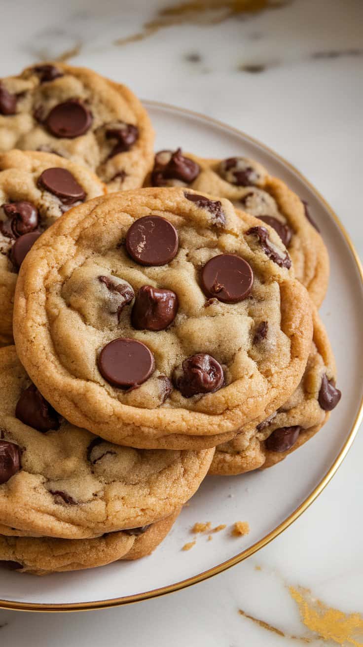 Vegan Chocolate Chip Cookies – Chewy, Gooey & Loaded with Chocolate