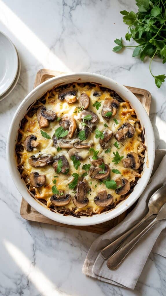 Wild Rice & Mushroom Casserole