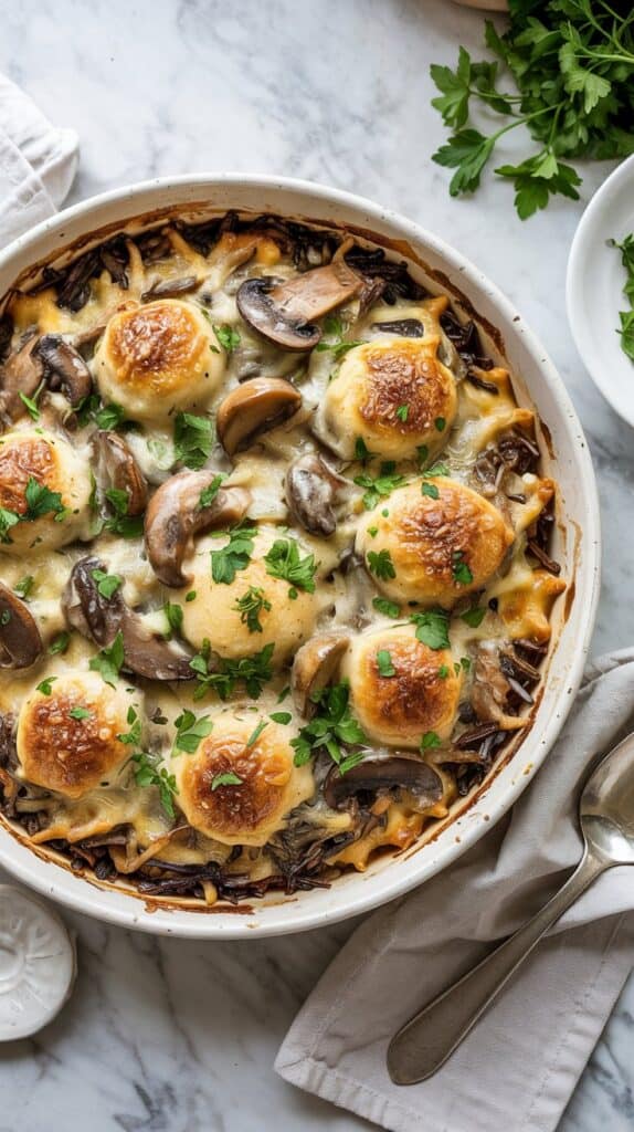 Wild Rice & Mushroom Casserole