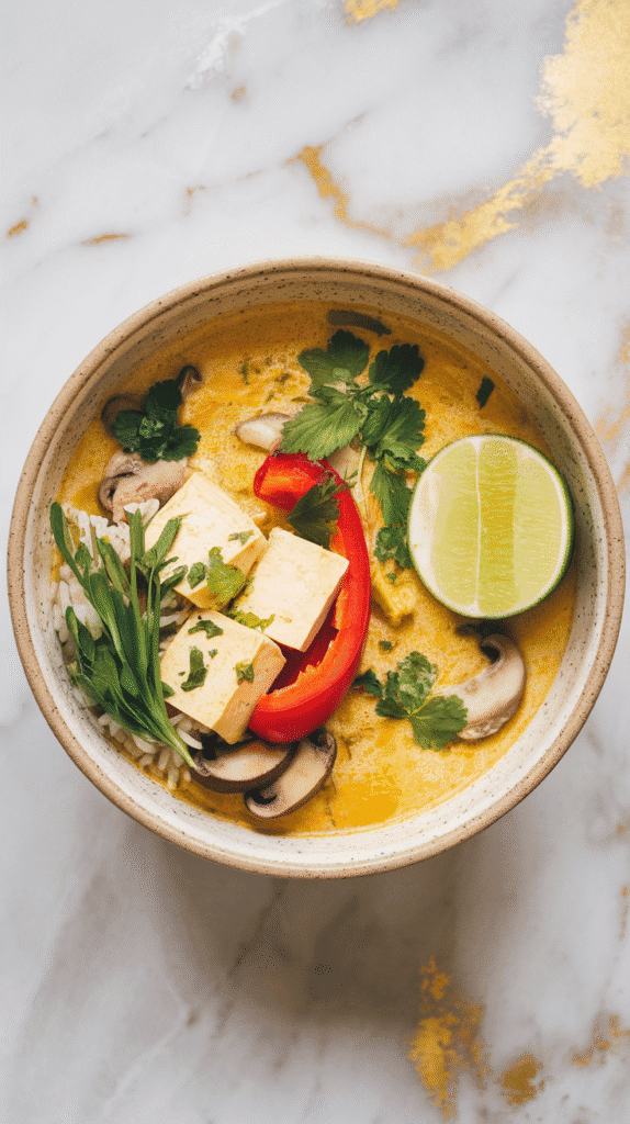 Vegan Thai Coconut Curry Soup