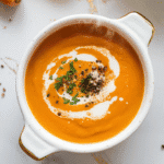 Vegan carrot Ginger Soup