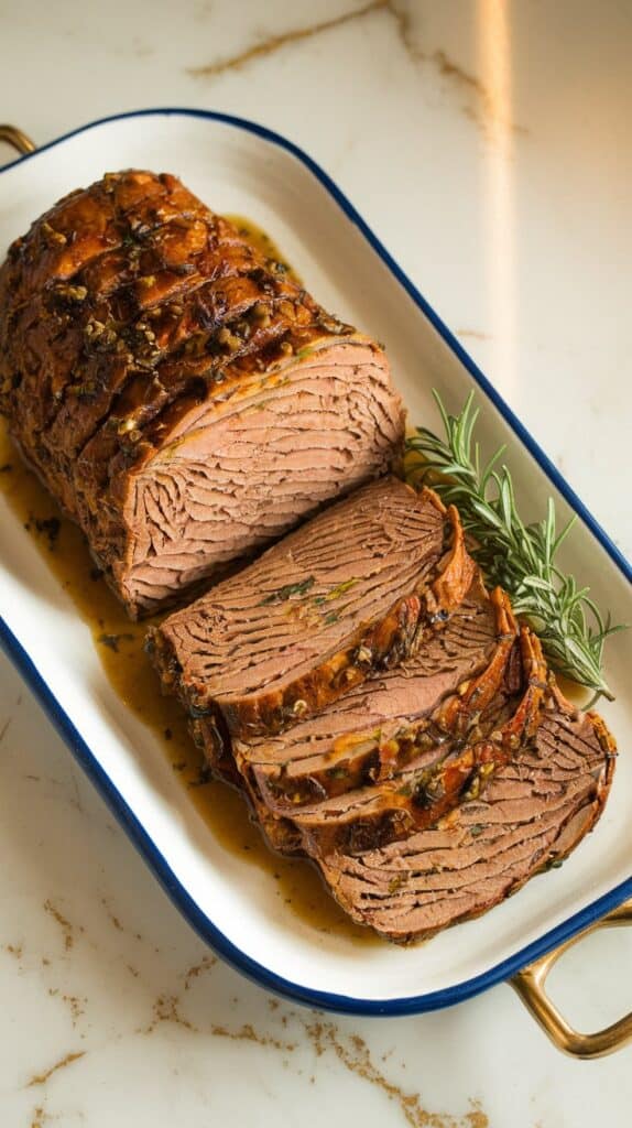 vegan eitan Roast with Herb Gravy