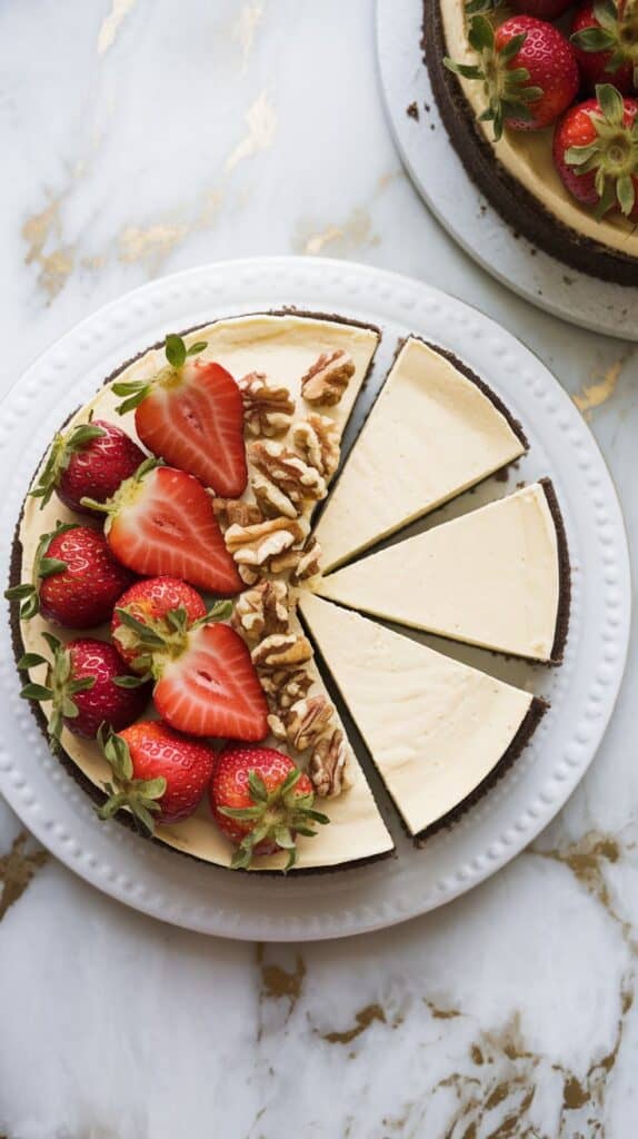 No-Bake Vegan Cheesecake with Walnut