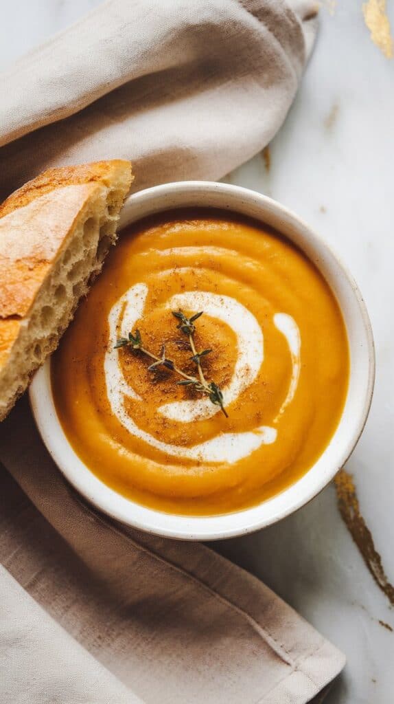 Crockpot Vegan Butternut Squash Soup