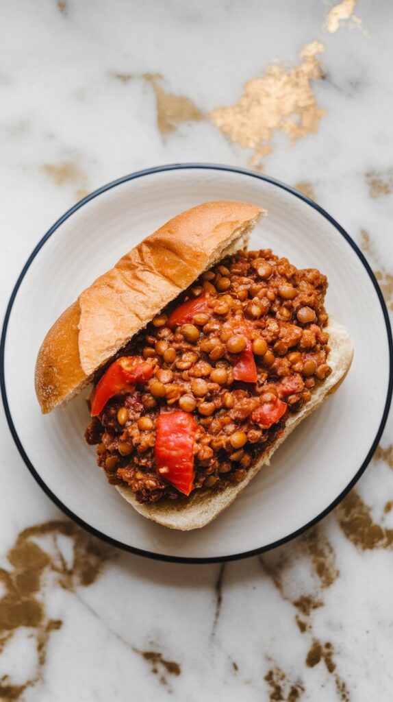 Crockpot Vegan Lentil Sloppy Joes