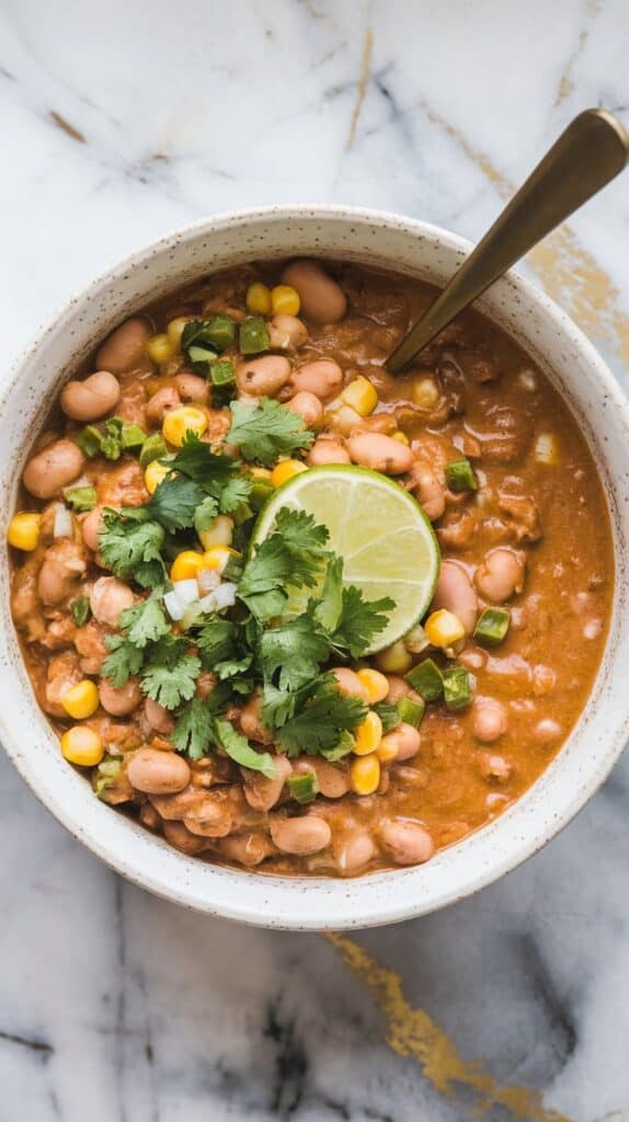 Crockpot Vegan White Bean Chili