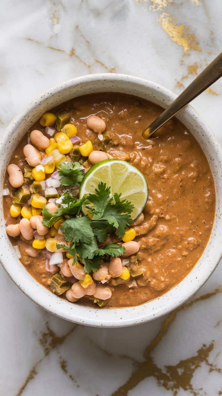 Crockpot Vegan White Bean Chili