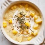 Crockpot Vegan Corn Chowder – Creamy