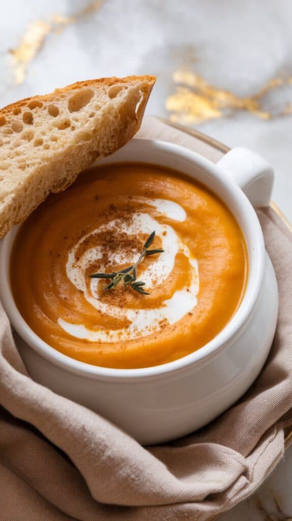 Crockpot Vegan Butternut Squash Soup