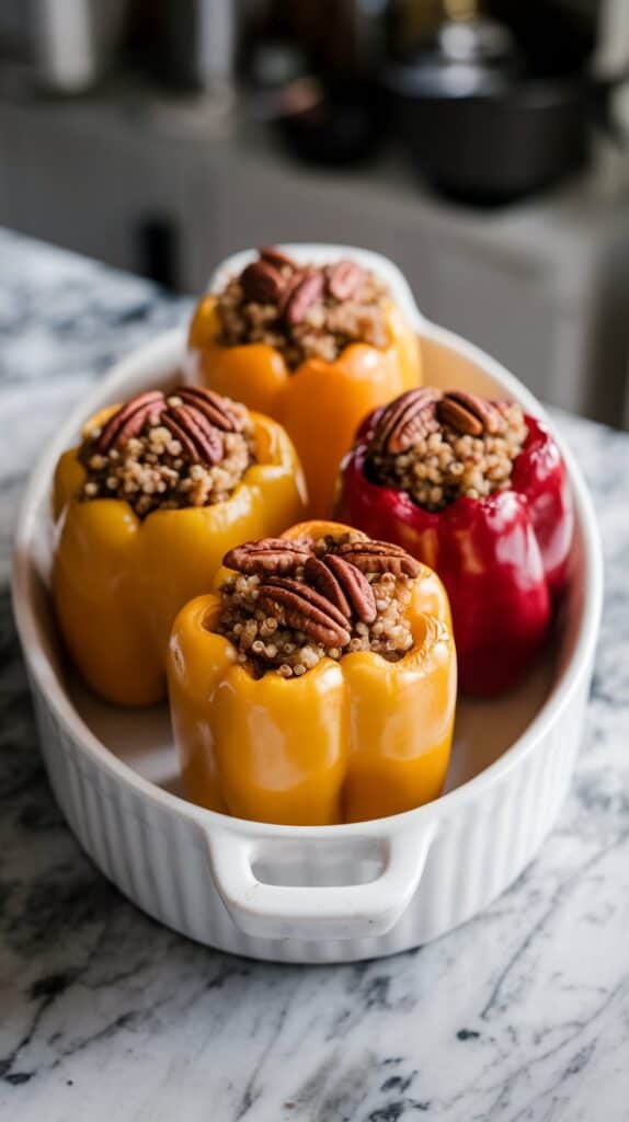 Stuffed Bell Peppers Thanksgiving Style