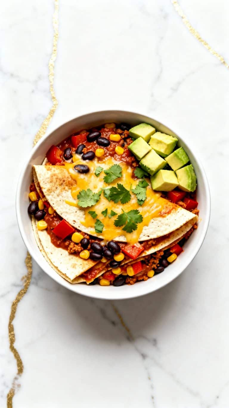 Crockpot Vegan Enchilada Casserole