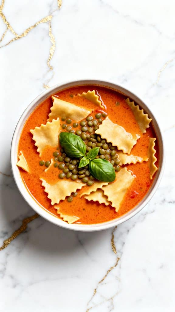 Cozy Crockpot Vegan Lasagna Soup