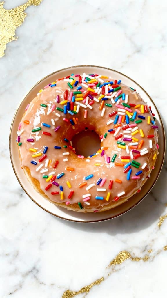 Vegan Baked Donuts with Almond Glaze