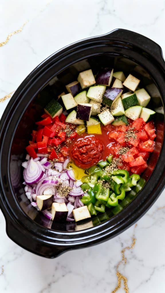 Crockpot Vegan Ratatouille – Eggplant