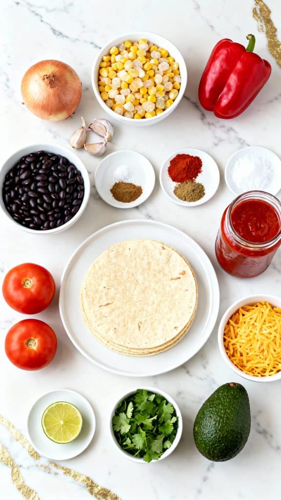 Crockpot Vegan Enchilada Casserole