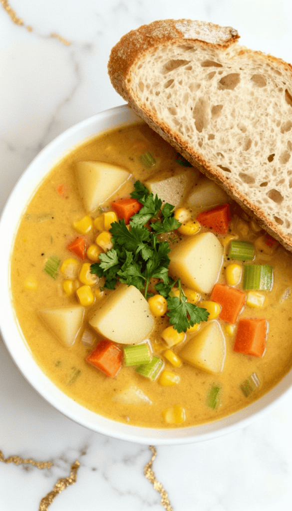 Crockpot Vegan Corn Chowder