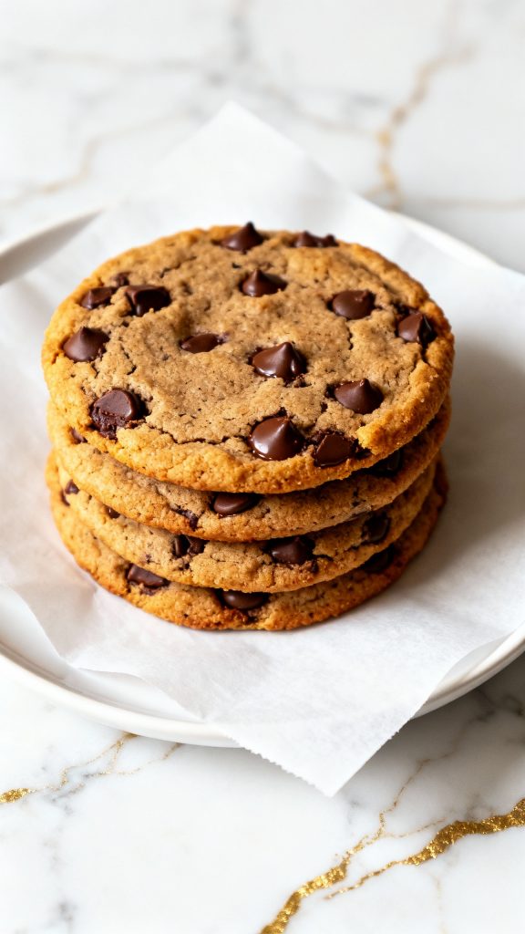 Vegan Chocolate Chip Cookies with Almond Milk