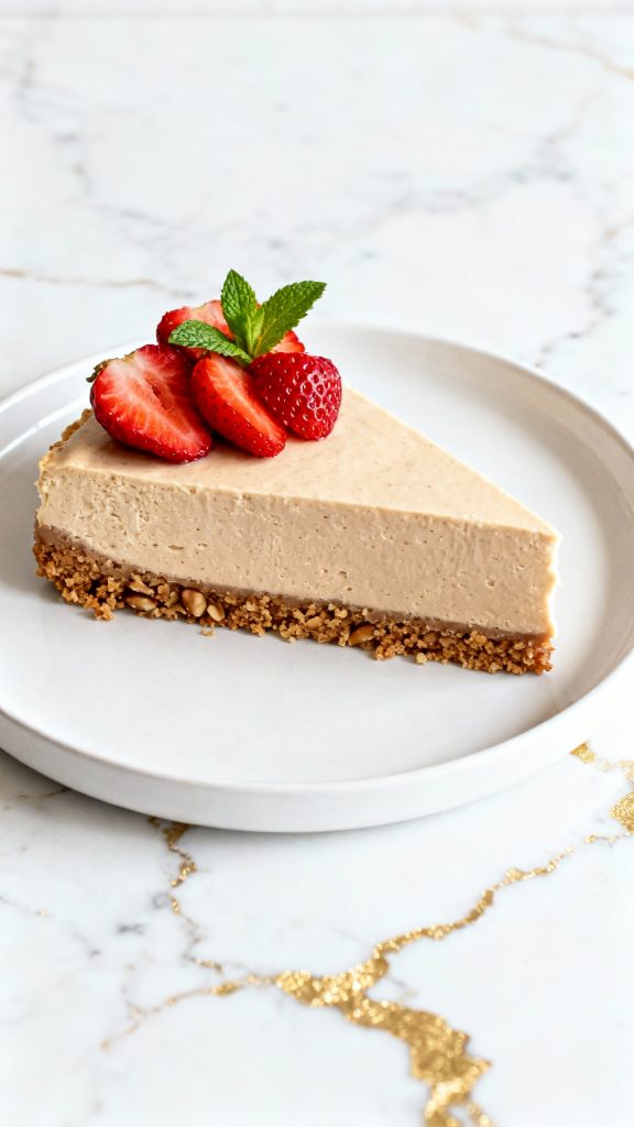 No-Bake Vegan Cheesecake with Walnut