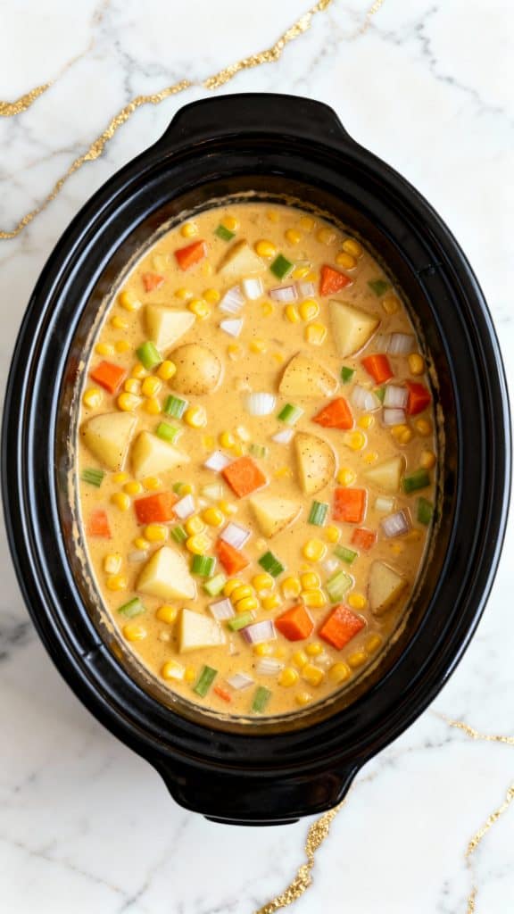 Crockpot Vegan Corn Chowder