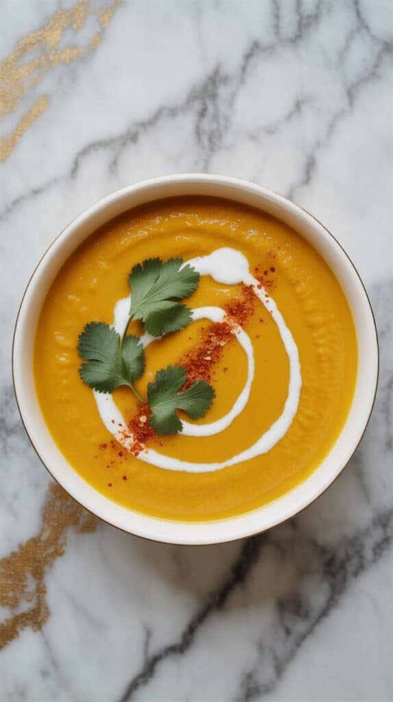 Vegan Cozy Coconut Curry Butternut Squash Soup