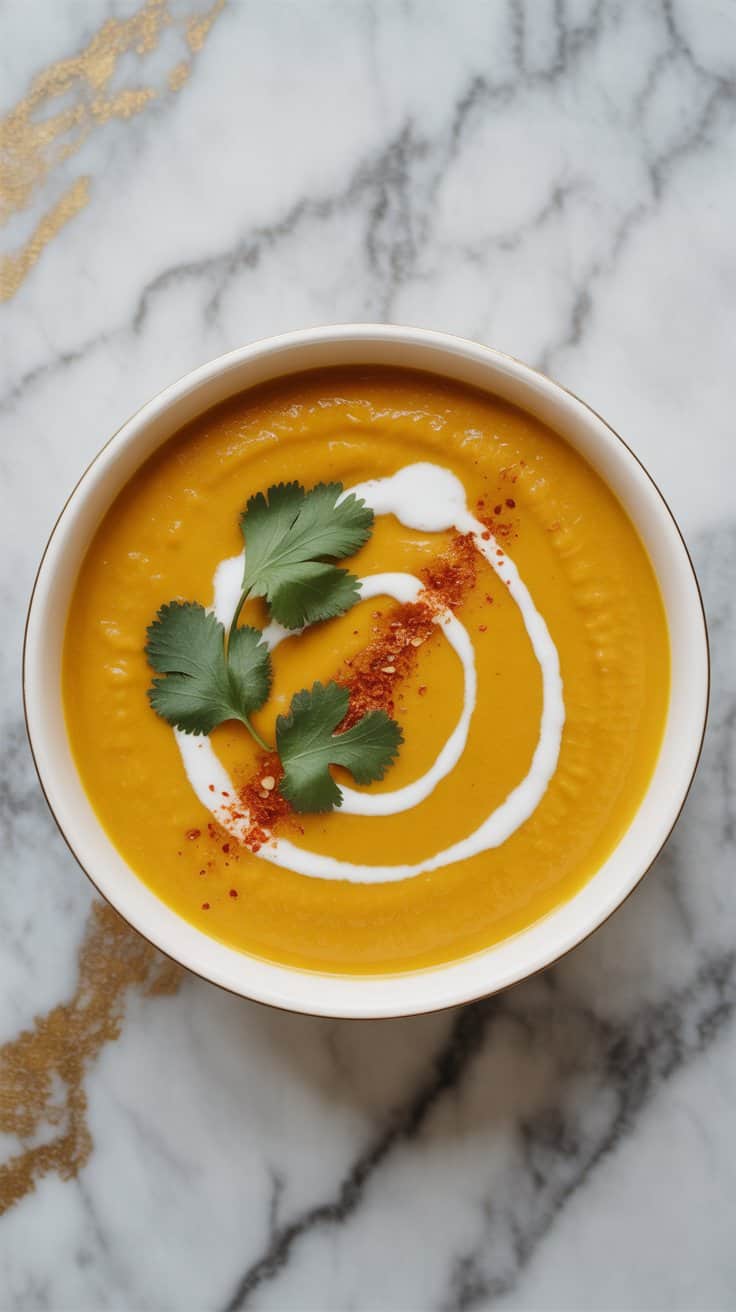 Vegan Cozy Coconut Curry Butternut Squash Soup