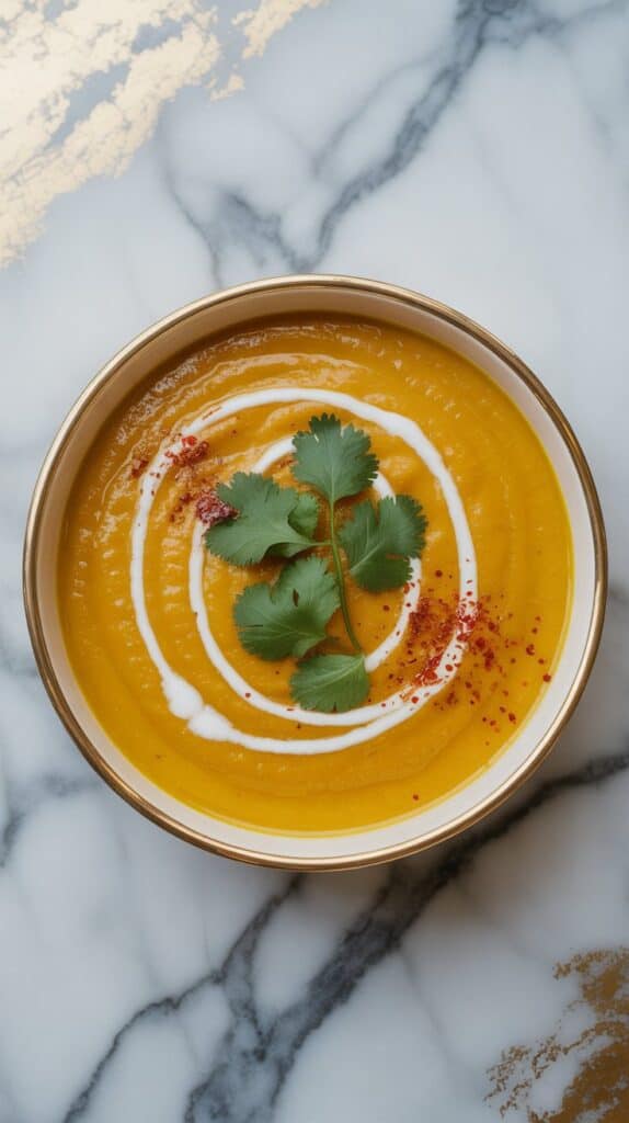 Vegan Cozy Coconut Curry Butternut Squash Soup