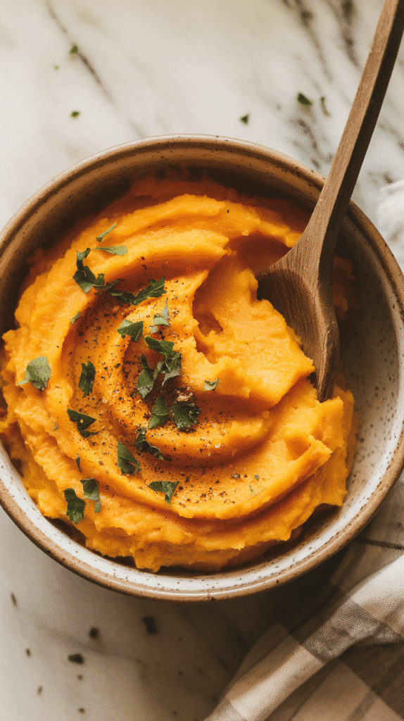 Mashed Butternut Squash with Coconut Milk