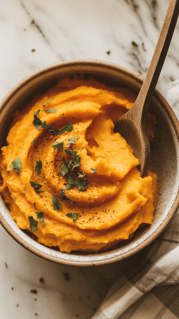Mashed Butternut Squash with Coconut Milk