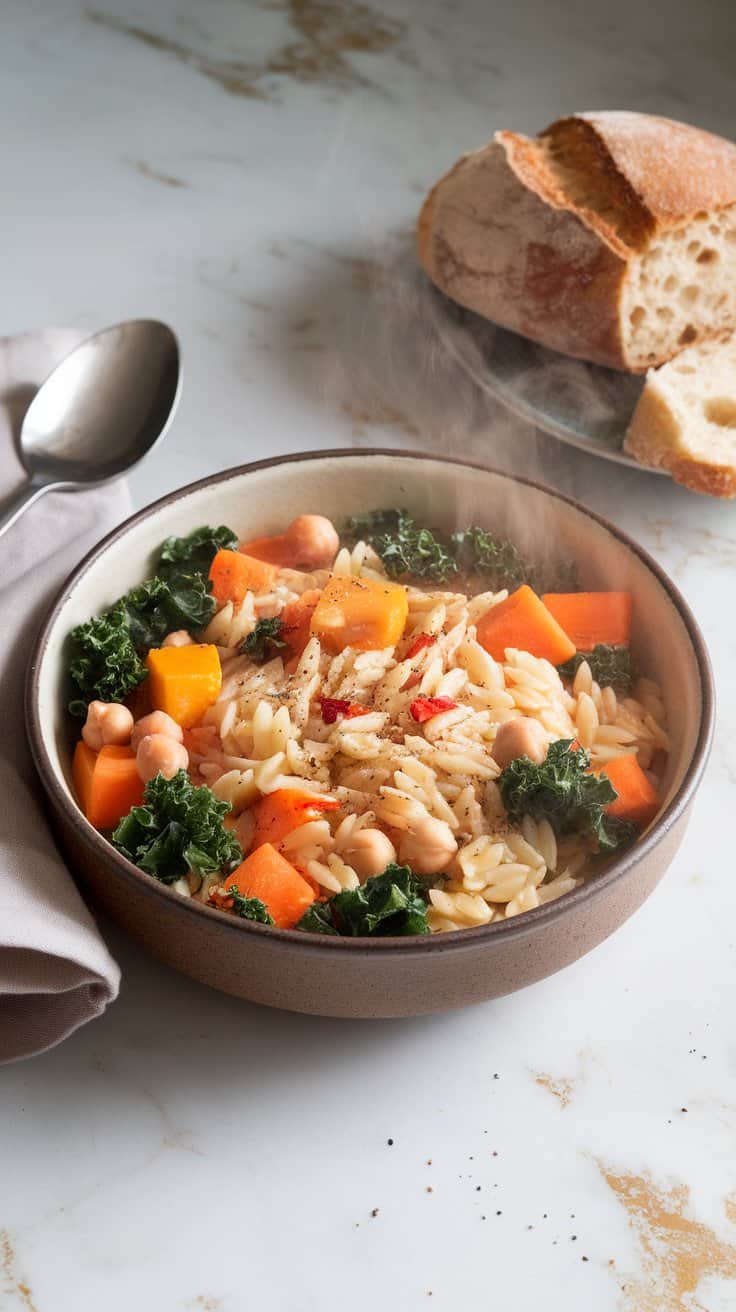 Vegan Fall Orzo One Pot