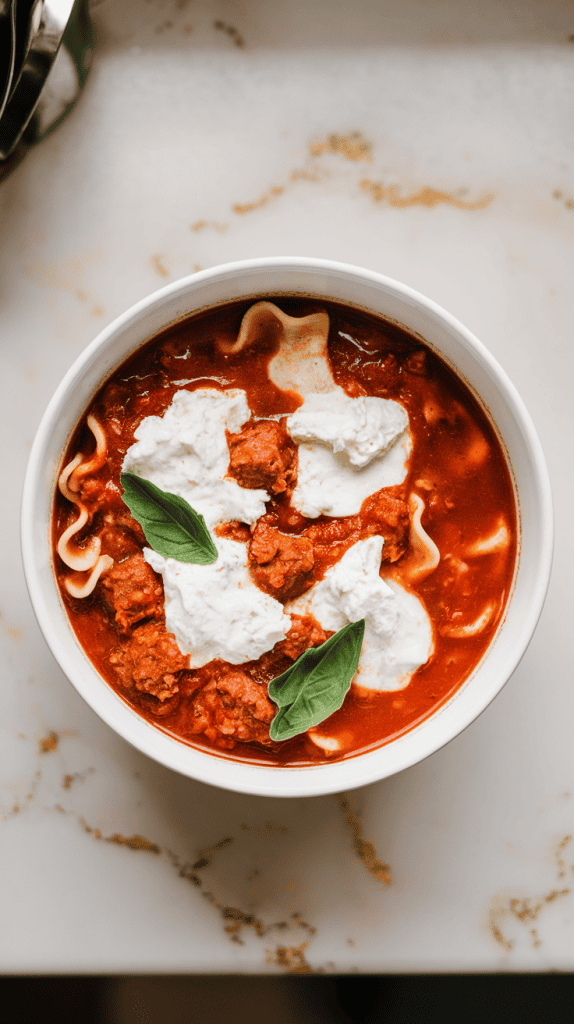 Vegan Lasagna Soup