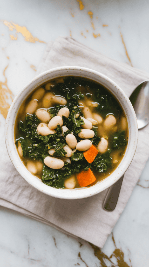 Vegan White Bean and Kale Soup