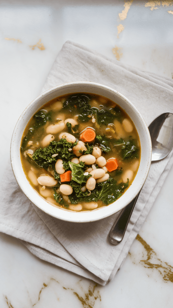 Vegan White Bean and Kale Soup