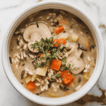 Vegan Wild Rice Mushroom Soup