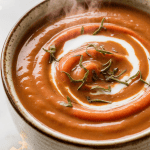 Vegan Roasted Tomato and Red Pepper Soup