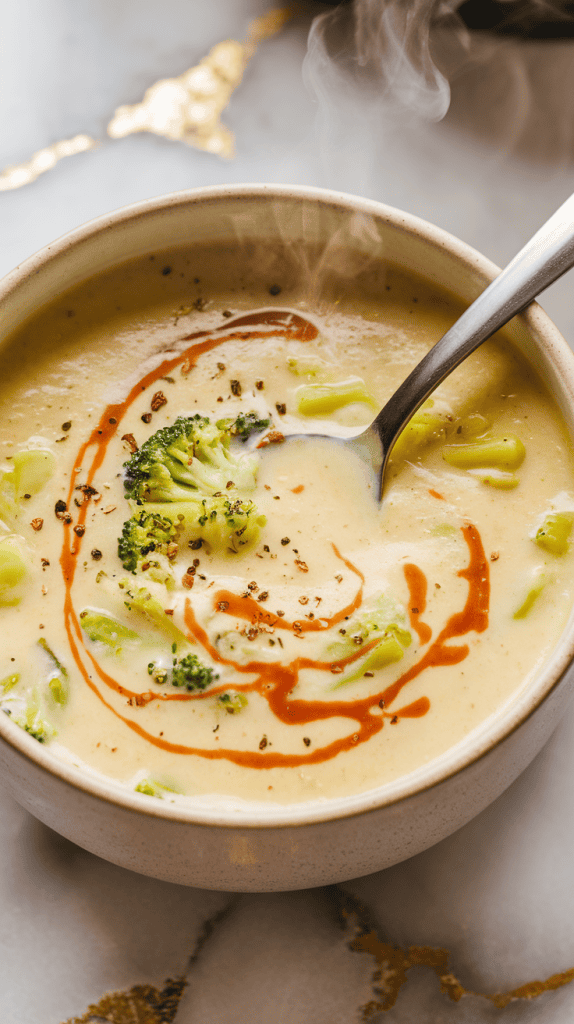 Vegan Broccoli Cheddar Soup