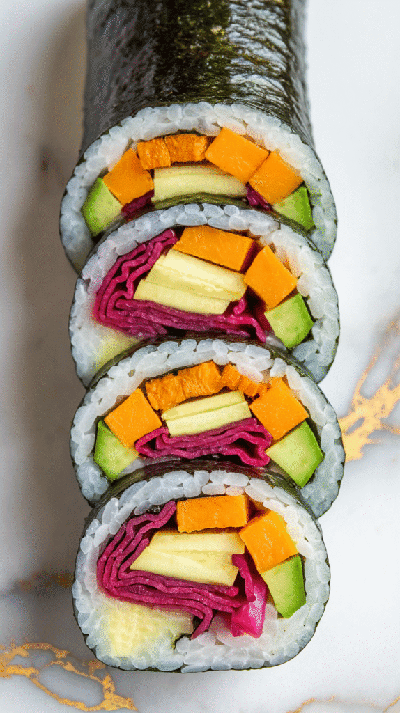 Vegan Butternut Squash Sushi Rolls