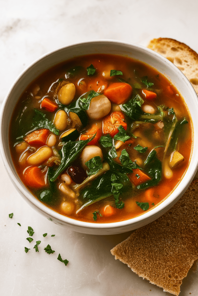 Hearty Vegan Minestrone Soup
