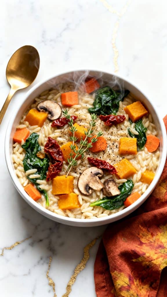 Vegan Fall One Pot Orzo