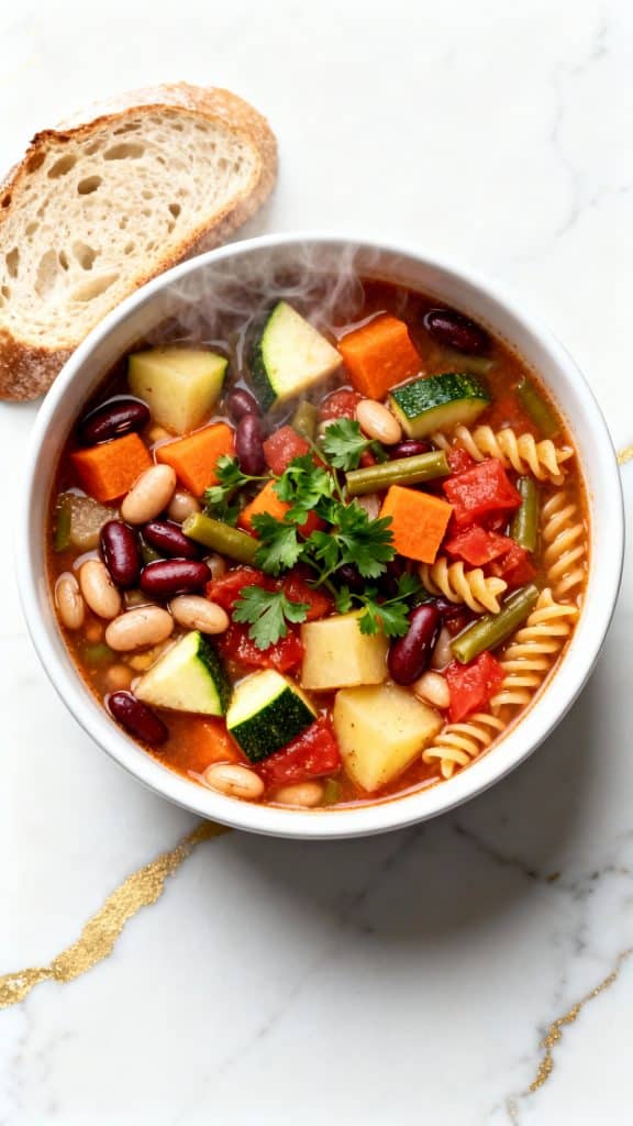 Hearty Vegan Minestrone Soup