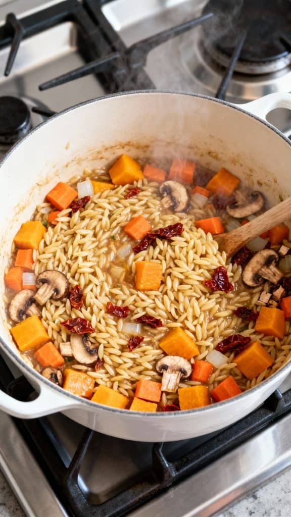 Vegan Fall One Pot Orzo