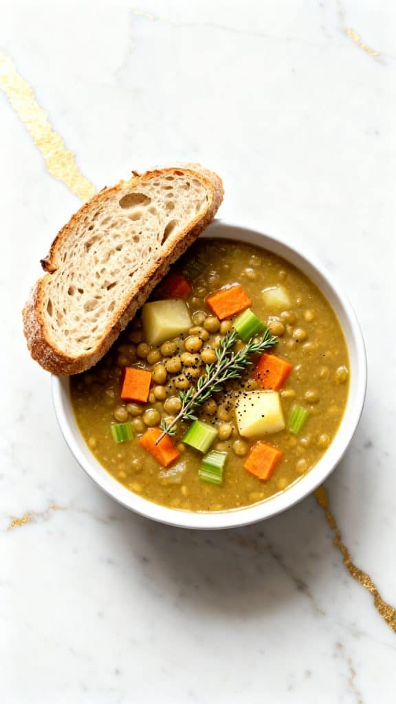 Cozy Vegan Split Pea Soup