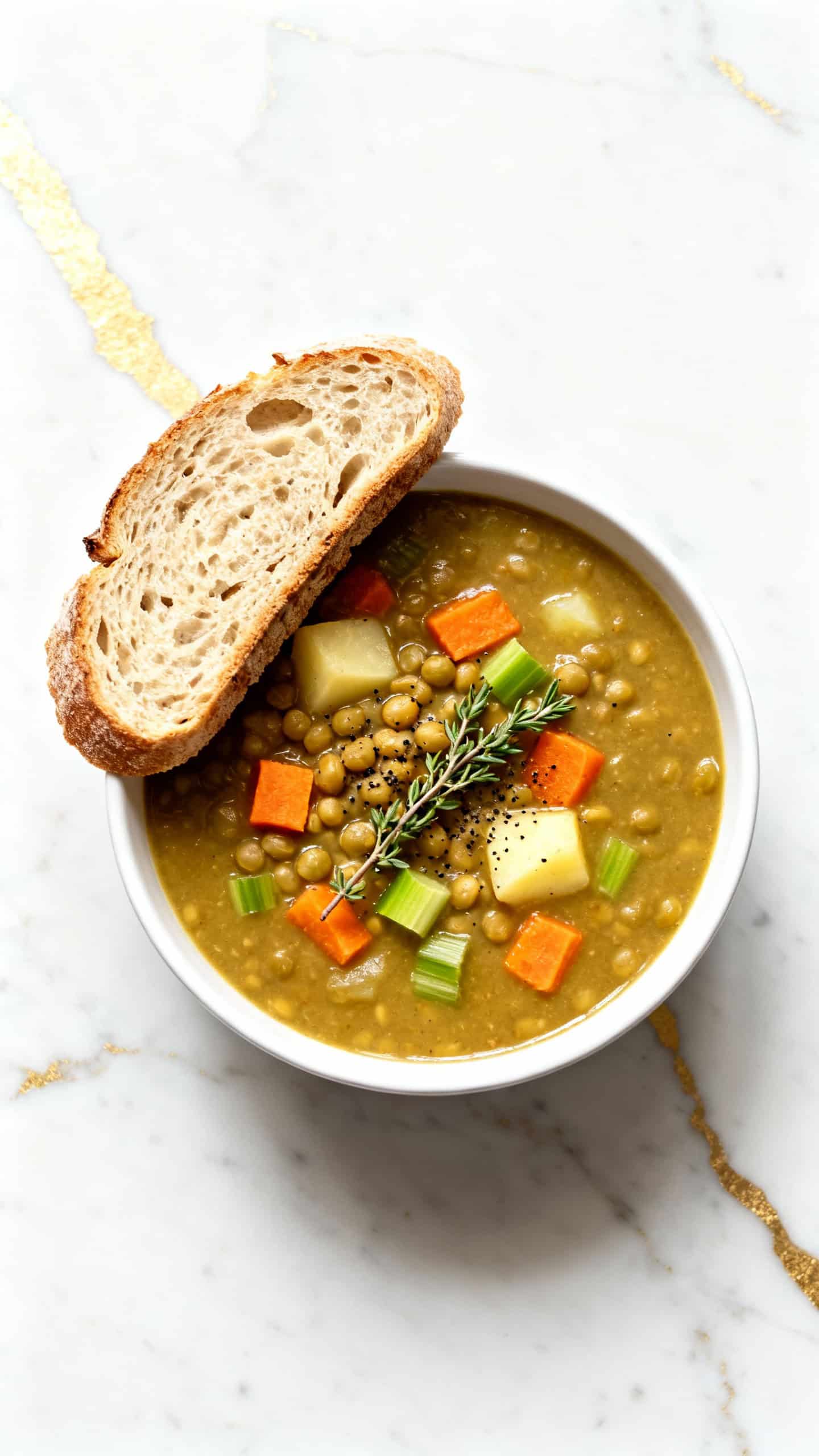 Cozy Vegan Split Pea Soup