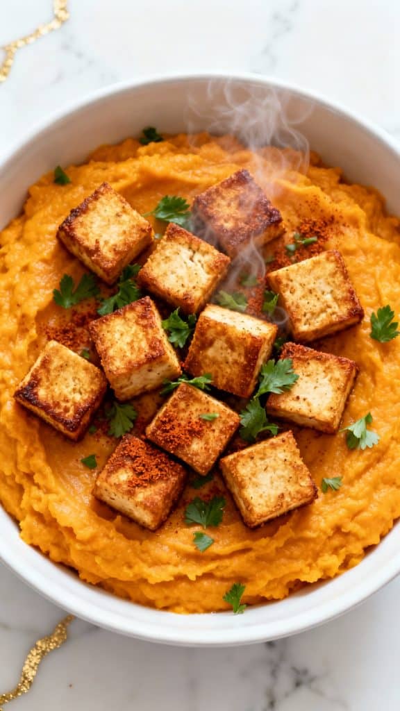 Smoky Tofu & Sweet Potato Mash