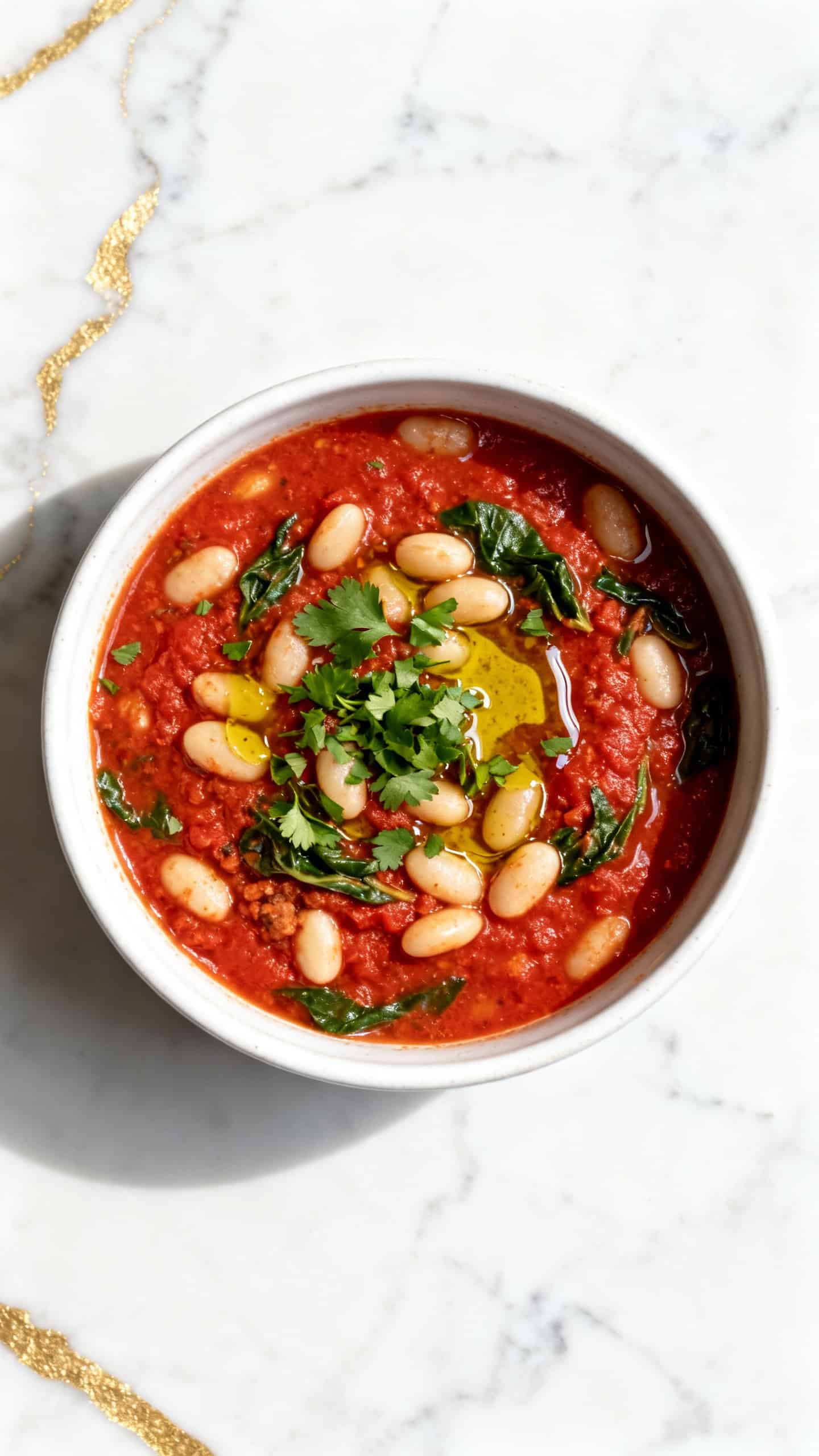 Creamy Vegan Tomato White Bean Stew