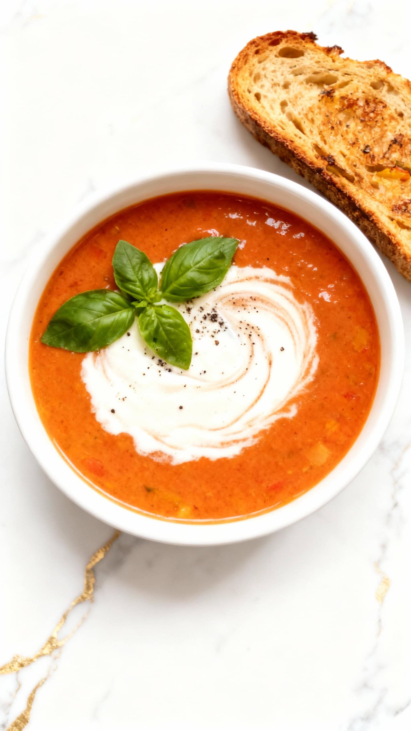 Vegan Roasted Tomato and Red Pepper Soup
