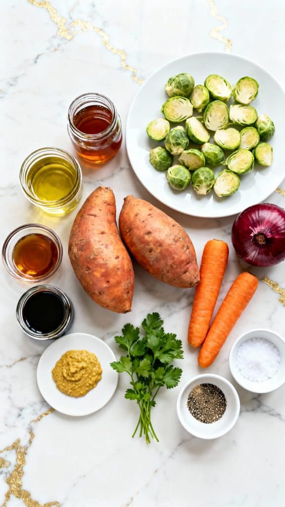 Vegan Maple Balsamic Veggie Bake