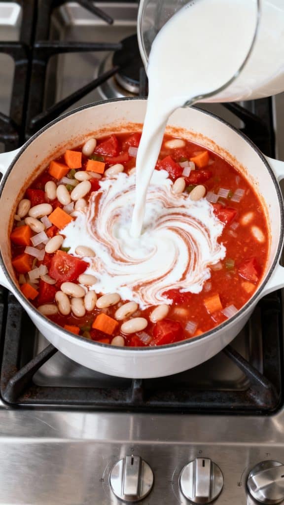 Creamy Vegan Tomato White Bean Stew