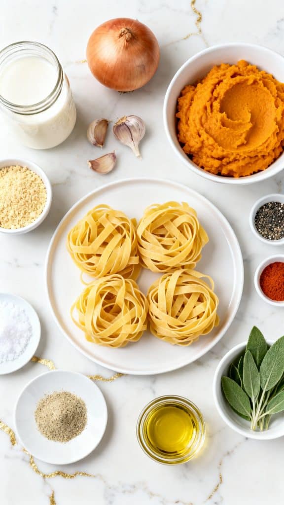 Vegan Creamy Pumpkin Sage Pasta