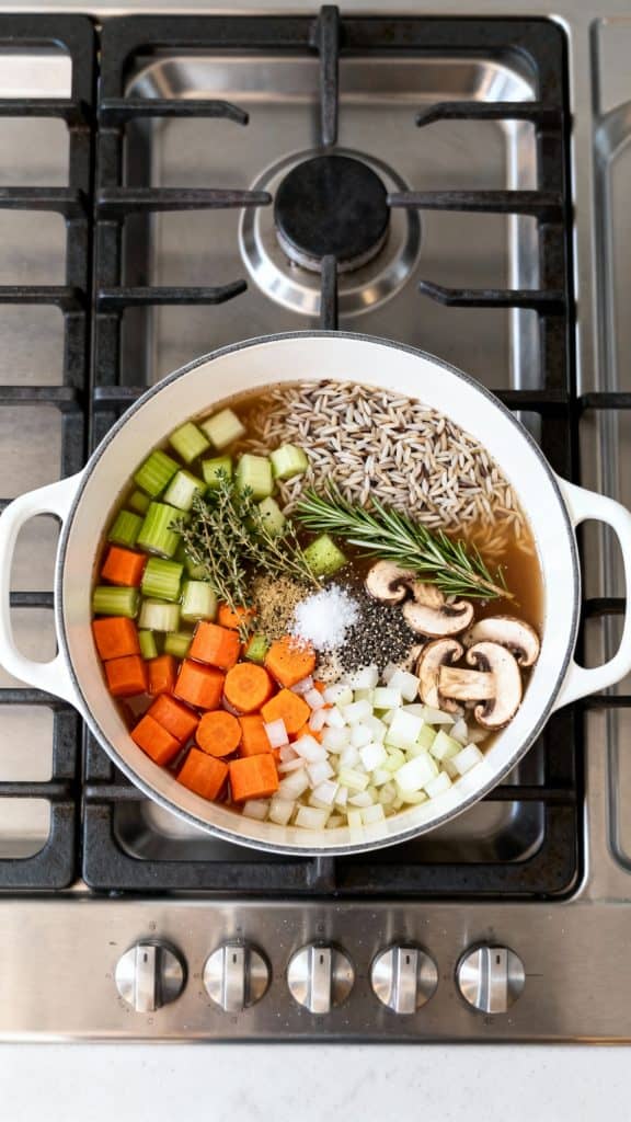 Vegan Creamy Wild Rice Soup