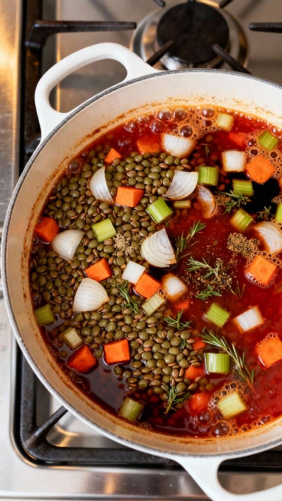 Vegan Lentil & Sweet Potato Shepherd’s